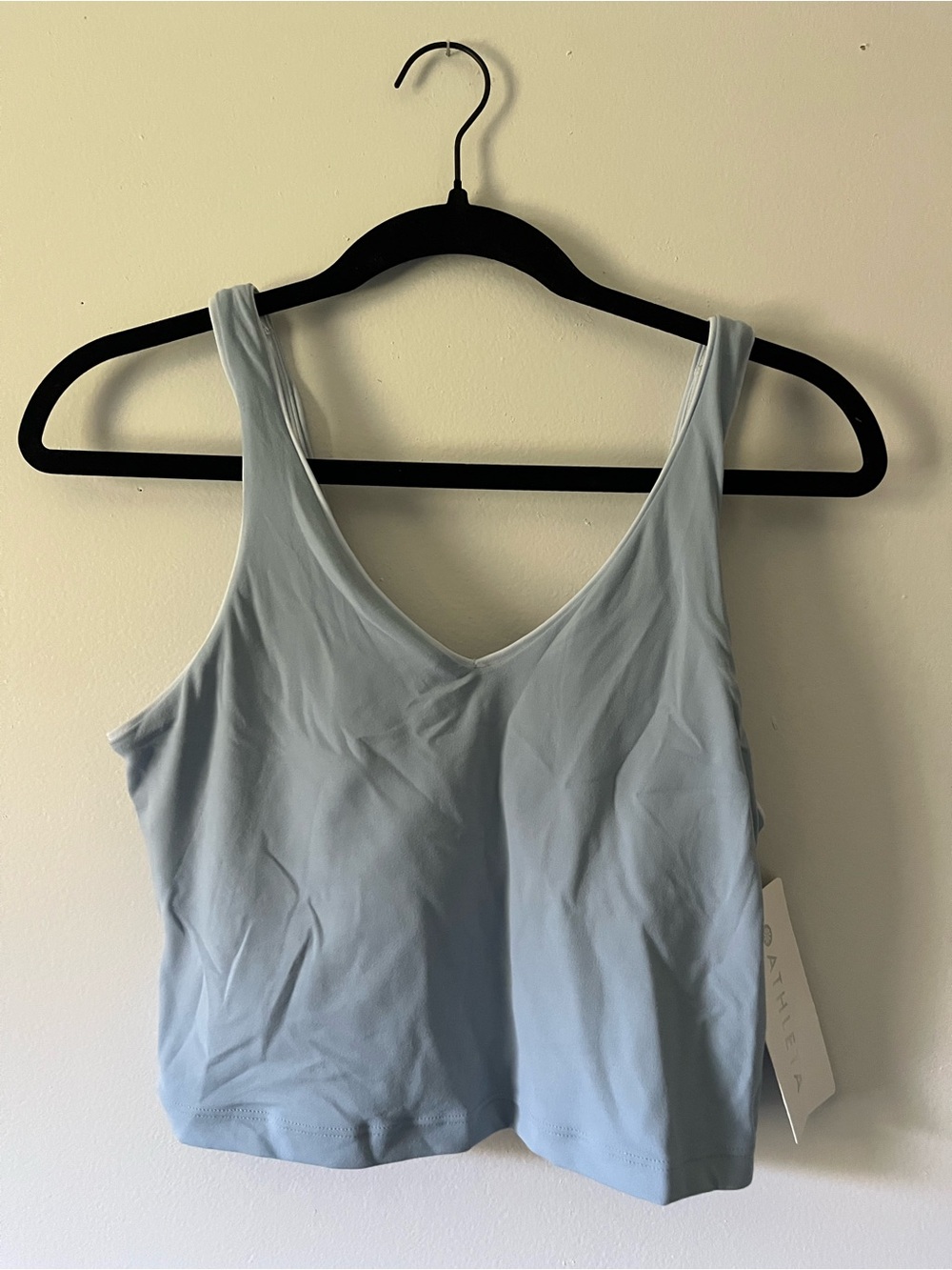 Athleta Transcend Tipped V Crop Sports Bra A-C